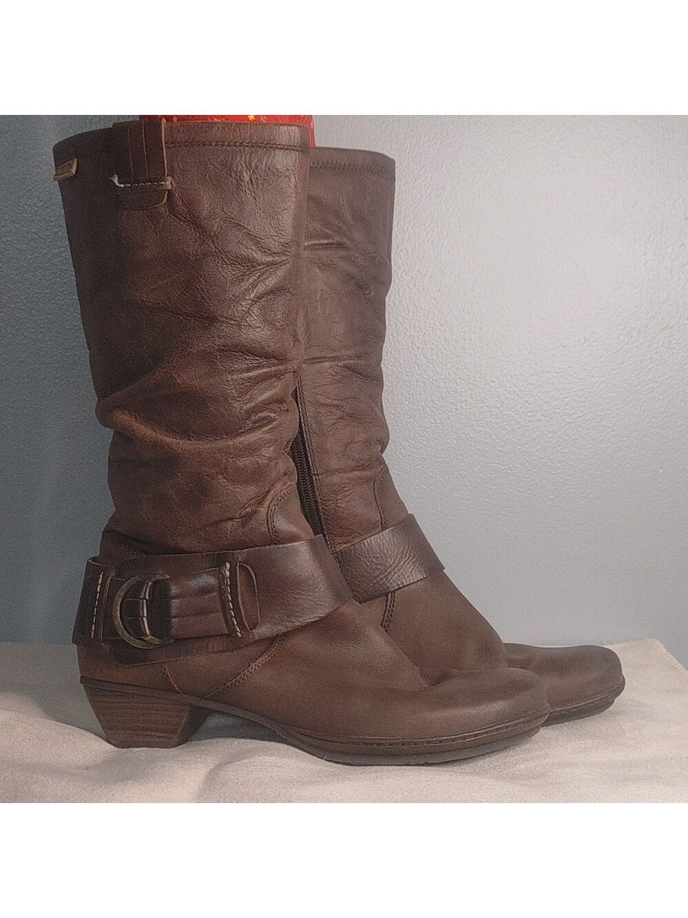 Pikolinos Brujas 38 Brown Soft Leather Slouchy Boot Steampunk Comfort Whimsygoth